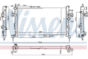 Nissens Ψυγείο, Ψύξη Κινητήρα - 63094