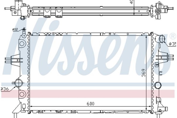 Nissens Ψυγείο, Ψύξη Κινητήρα - 63249A