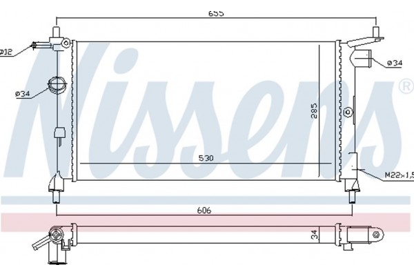 Nissens Ψυγείο, Ψύξη Κινητήρα - 632851