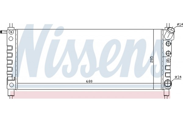 Nissens Ψυγείο, Ψύξη Κινητήρα - 63297