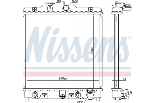 Nissens Ψυγείο, Ψύξη Κινητήρα - 633081