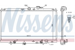 Nissens Ψυγείο, Ψύξη Κινητήρα - 633141