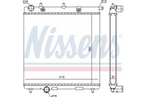 Nissens Ψυγείο, Ψύξη Κινητήρα - 63505