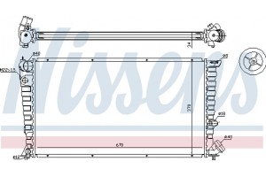 Nissens Ψυγείο, Ψύξη Κινητήρα - 63508