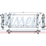 Nissens Ψυγείο, Ψύξη Κινητήρα - 63555A