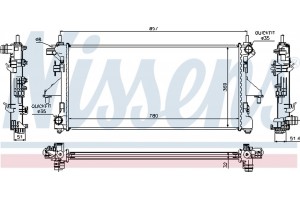 Nissens Ψυγείο, Ψύξη Κινητήρα - 63555A