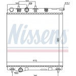 Nissens Ψυγείο, Ψύξη Κινητήρα - 636002