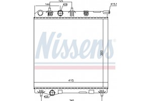 Nissens Ψυγείο, Ψύξη Κινητήρα - 636002