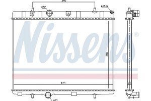 Nissens Ψυγείο, Ψύξη Κινητήρα - 636007