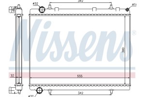 Nissens Ψυγείο, Ψύξη Κινητήρα - 63601