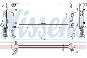 Nissens Ψυγείο, Ψύξη Κινητήρα - 636728