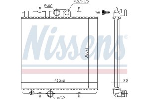Nissens Ψυγείο, Ψύξη Κινητήρα - 63708A