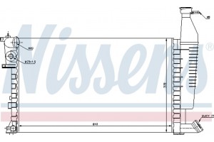 Nissens Ψυγείο, Ψύξη Κινητήρα - 63716