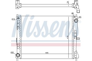 Nissens Ψυγείο, Ψύξη Κινητήρα - 637605
