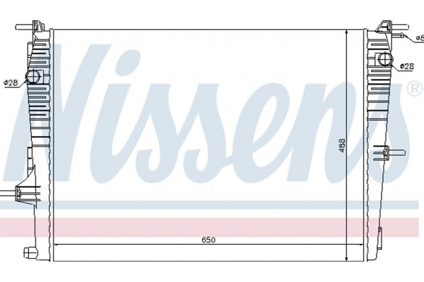 Nissens Ψυγείο, Ψύξη Κινητήρα - 637606
