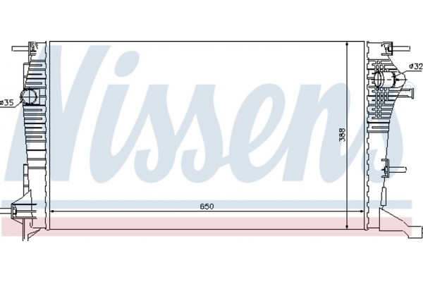 Nissens Ψυγείο, Ψύξη Κινητήρα - 637607