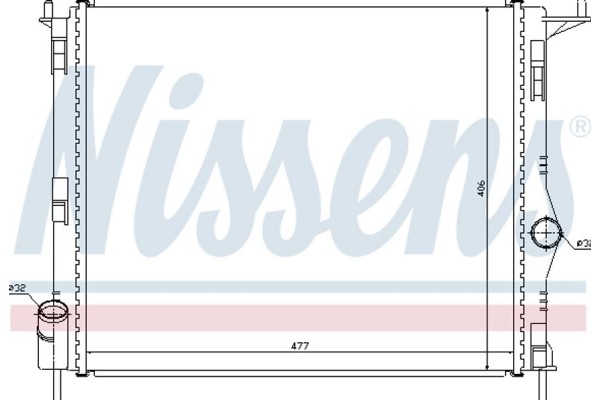 Nissens Ψυγείο, Ψύξη Κινητήρα - 637609