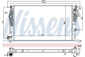 Nissens Ψυγείο, Ψύξη Κινητήρα - 637617