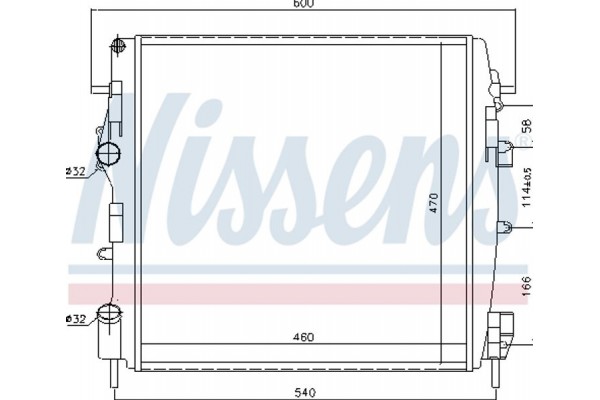 Nissens Ψυγείο, Ψύξη Κινητήρα - 63762
