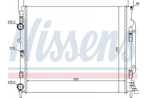 Nissens Ψυγείο, Ψύξη Κινητήρα - 637623