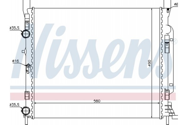 Nissens Ψυγείο, Ψύξη Κινητήρα - 637623