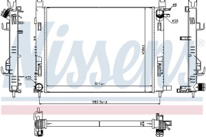 Nissens Ψυγείο, Ψύξη Κινητήρα - 637624