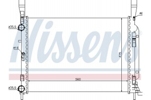 Nissens Ψυγείο, Ψύξη Κινητήρα - 637628