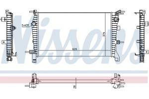 Nissens Ψυγείο, Ψύξη Κινητήρα - 637632