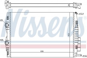 Nissens Ψυγείο, Ψύξη Κινητήρα - 637633