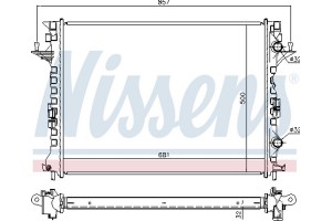 Nissens Ψυγείο, Ψύξη Κινητήρα - 637638