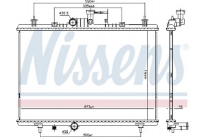 Nissens Ψυγείο, Ψύξη Κινητήρα - 637645