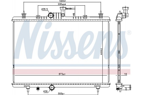 Nissens Ψυγείο, Ψύξη Κινητήρα - 637645