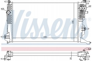 Nissens Ψυγείο, Ψύξη Κινητήρα - 637647