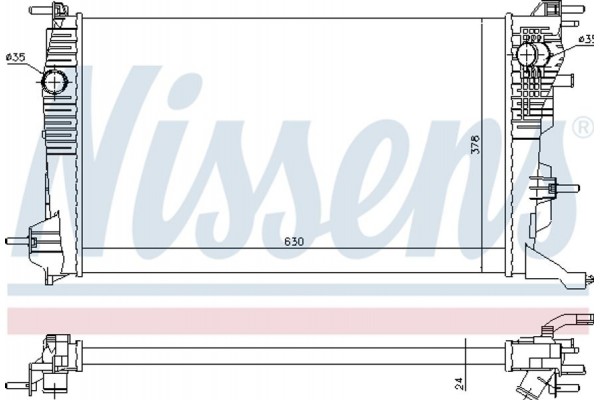 Nissens Ψυγείο, Ψύξη Κινητήρα - 637647