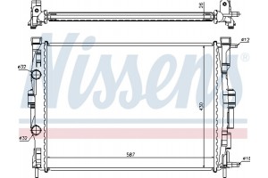 Nissens Ψυγείο, Ψύξη Κινητήρα - 63765A