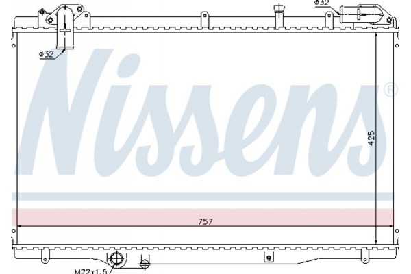 Nissens Ψυγείο, Ψύξη Κινητήρα - 63791