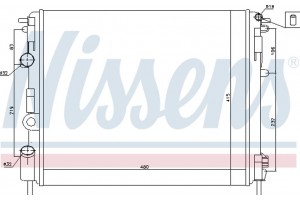 Nissens Ψυγείο, Ψύξη Κινητήρα - 638081