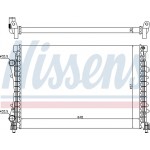 Nissens Ψυγείο, Ψύξη Κινητήρα - 63815