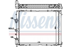 Nissens Ψυγείο, Ψύξη Κινητήρα - 63855A