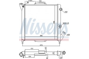 Nissens Ψυγείο, Ψύξη Κινητήρα - 63867