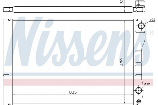 Nissens Ψυγείο, Ψύξη Κινητήρα - 63881