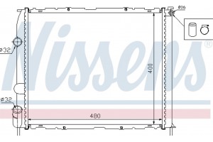 Nissens Ψυγείο, Ψύξη Κινητήρα - 63886
