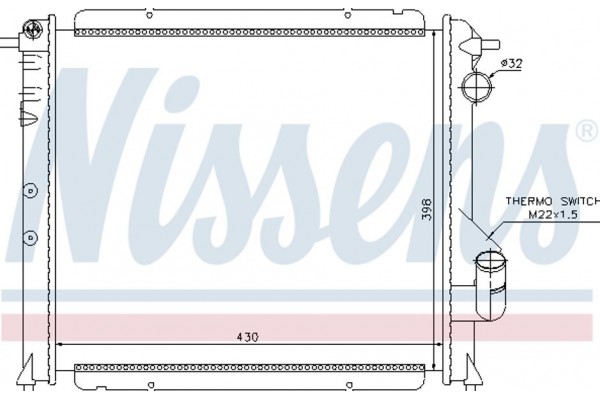 Nissens Ψυγείο, Ψύξη Κινητήρα - 63892