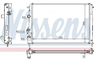 Nissens Ψυγείο, Ψύξη Κινητήρα - 63896A