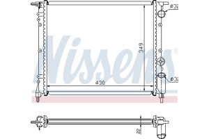 Nissens Ψυγείο, Ψύξη Κινητήρα - 63919