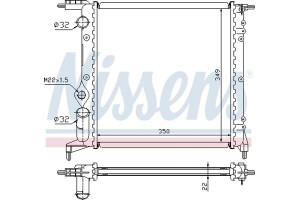 Nissens Ψυγείο, Ψύξη Κινητήρα - 639261
