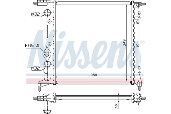 Nissens Ψυγείο, Ψύξη Κινητήρα - 639261