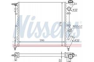 Nissens Ψυγείο, Ψύξη Κινητήρα - 63929
