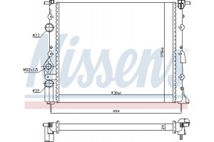 Nissens Ψυγείο, Ψύξη Κινητήρα - 639371