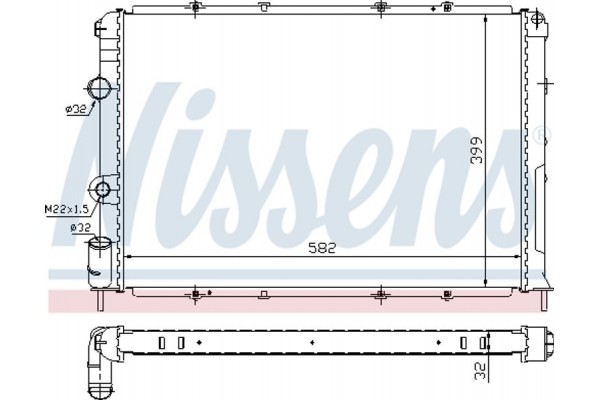 Nissens Ψυγείο, Ψύξη Κινητήρα - 63938A